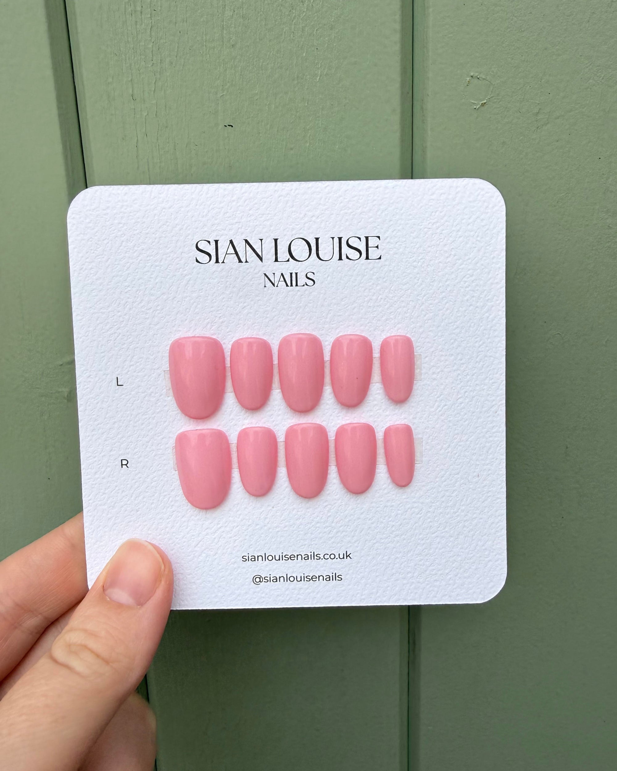 Candy Floss Pink Hand-Painted Press-On Nails